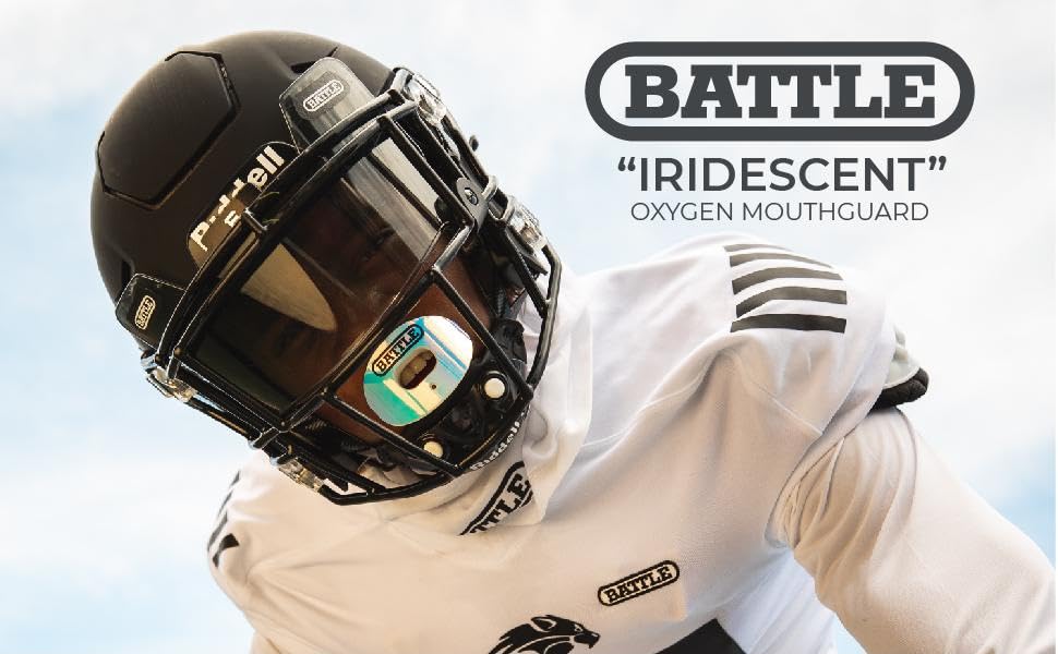 Battle Sports Iridescent Oxygen Football Mouthguard Football Mouth Guard with
