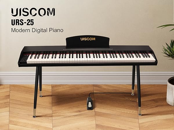 Amazon.com: UISCOM Digital Piano Keyboard for Beginners,Full