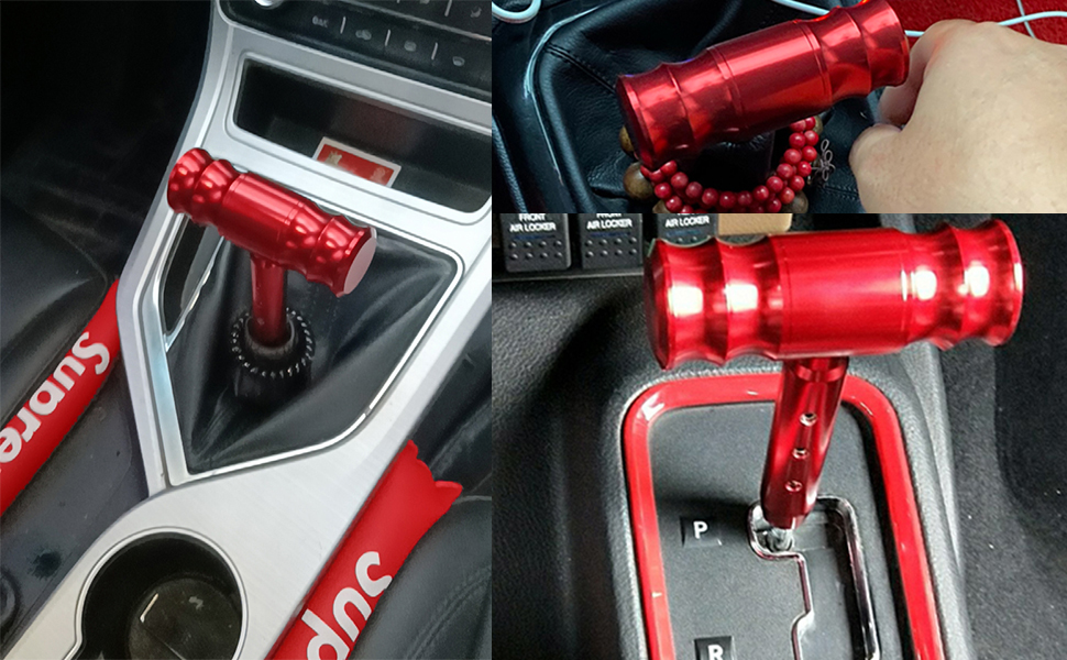 WENJTP THandle Shift Knob Airplane Gear Shift Knob 12mm ID