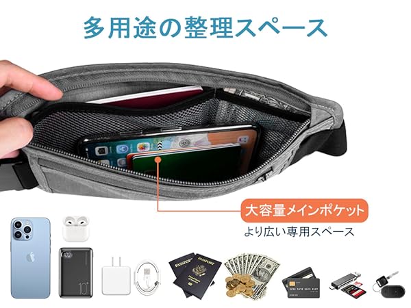 Amazon.co.jp: Travel Inspira ウエストポーチ セキュリティ