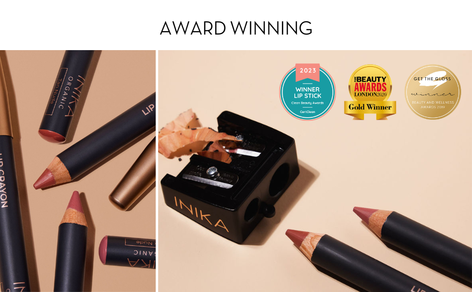 INIKA Organic Lipstick Crayon Awards