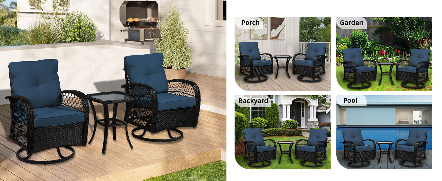 outdoor swivel rocker patio chairs