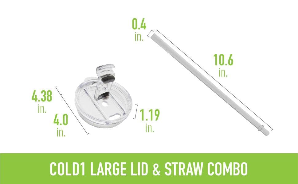 Reduce Tumbler Lid and Straw Set for 3040 oz Tumblers/Mugs