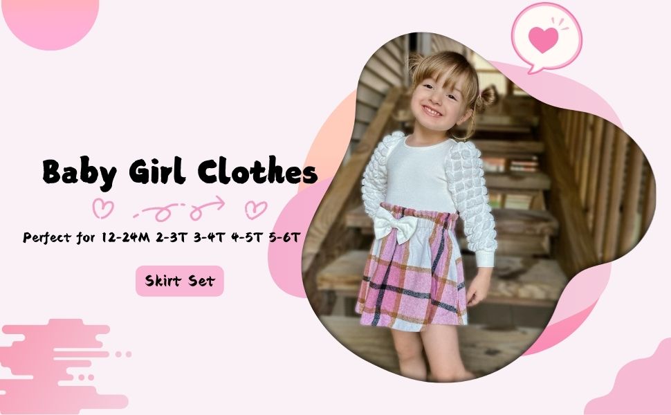 baby girl skirt set