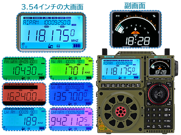 Amazon.co.jp: ZHIWHIS BCLラジオSSB高性能マルチバンド AM FM