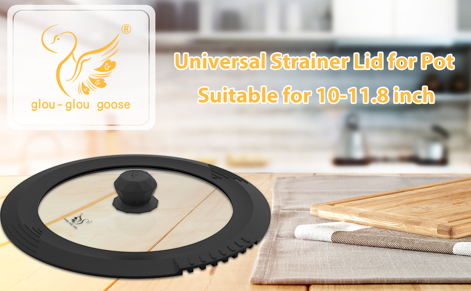 Tempered Strainer Lid for Stockpot Pot Pasta Pot Soup Pot
