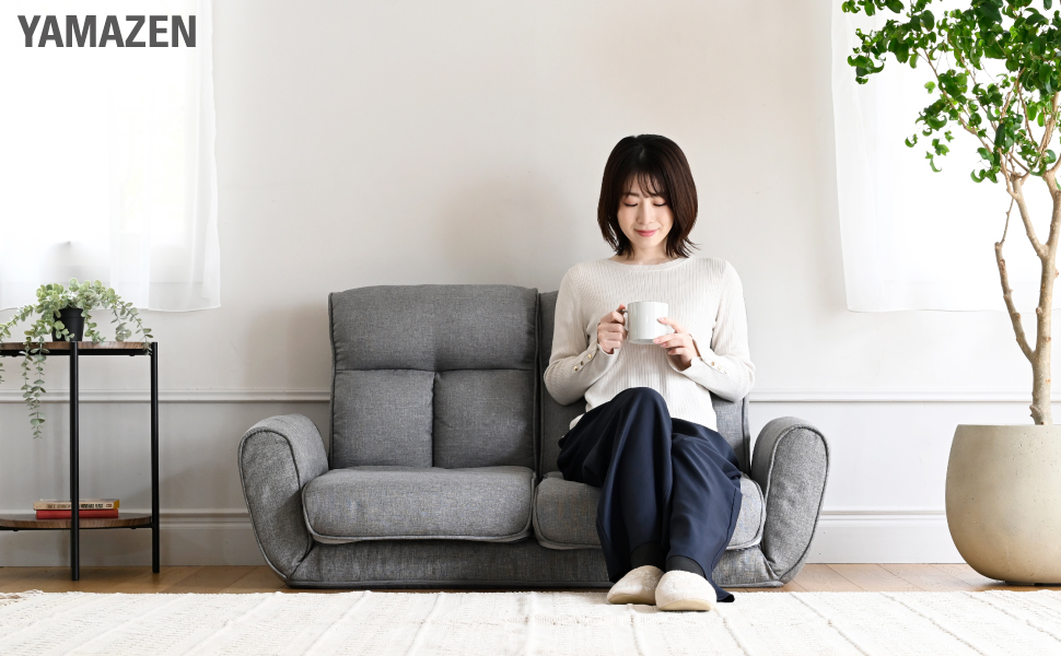 Amazon｜山善(YAMAZEN) ソファ 2人掛け 4人掛け ソファー 分割