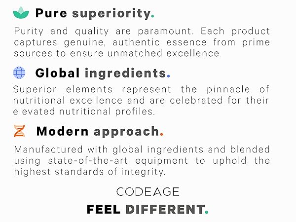 codeage supplements, dietary supplements, nutrition, feel different, codeage vitamins supplements