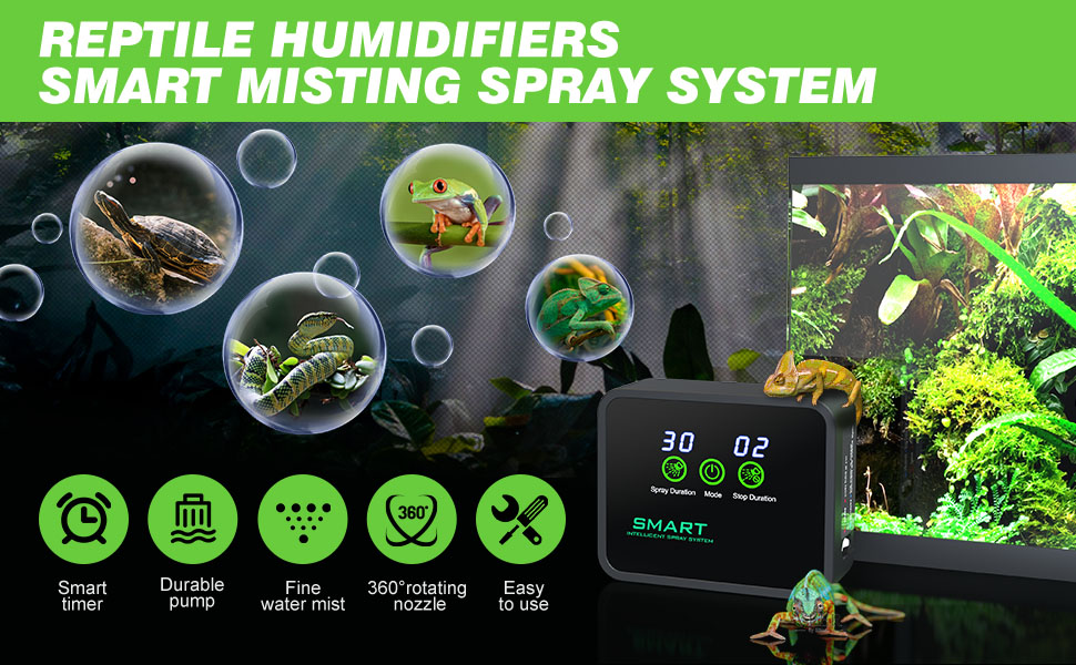 Reptile Humidifier, Reptile Fogger Misting System