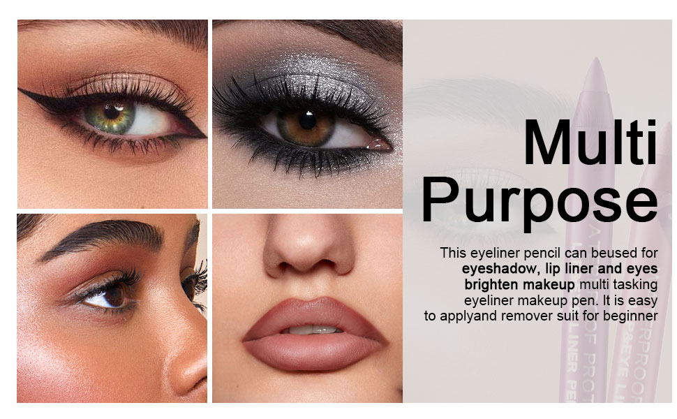 12 Pcs Eye Liner Pencils