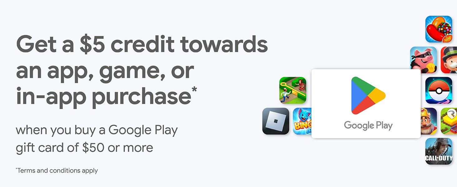 Google Play gift code give the gift of games, apps and