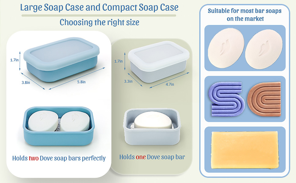 Enhanced Leak Proof Travel Soap Container, Large Shampoo