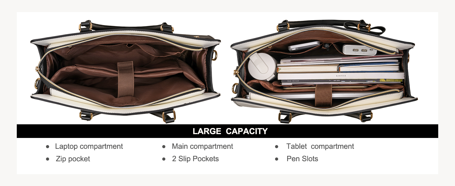 Laptop Tote Bag for Women with Laptop Compartment