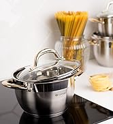 Daniks Modern Batterie de Cuisine INOX avec Couvercles en Verre - 6 Pièces, Tous Feux Dont Induction - Poignées en Silic 4a0b06ef 5f69 4fe9 8285 0024f1d4493a. CR0,85,778,853 PT0 SX166 V1