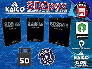 PS1 PS2 PSone Playstation Play Station Memory Card MemCard SD2PSX MXSIO Gen2 Mcboot