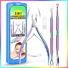 cuticle trimmer with cuticle pusher