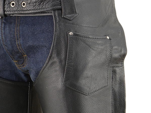 Amazon.com: Milwaukee Leather Chaps for Men's Black Premium