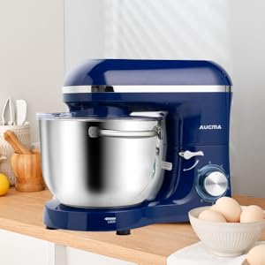 Amazon.com: Aucma Stand Mixer,6.5-QT 660W 6-Speed Tilt-Head
