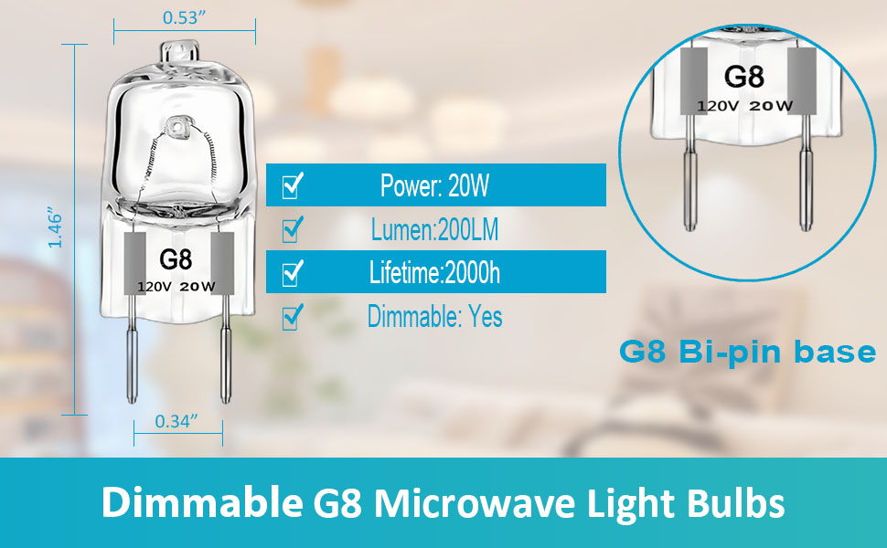 Microwave under hood Light Bulb