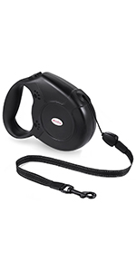 犬用伸縮リード (ブラック)