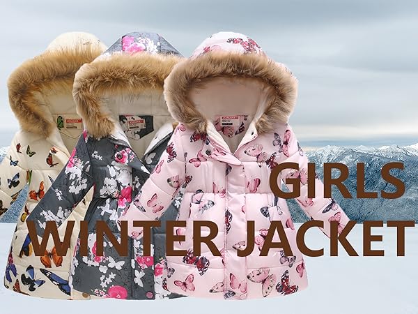 Amazon.com: Winter Dress Coats for Girl 3T-4T Puffer Jacket