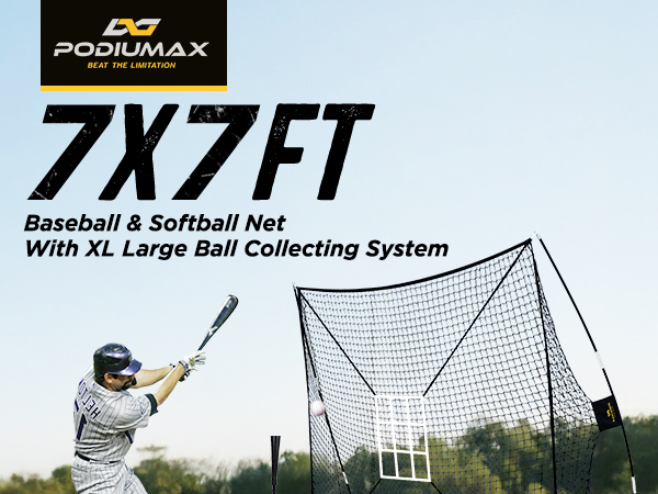 【⭐️moca⭐️】 Amazon.com: PodiuMax 7x7 Baseball & Softball Net with