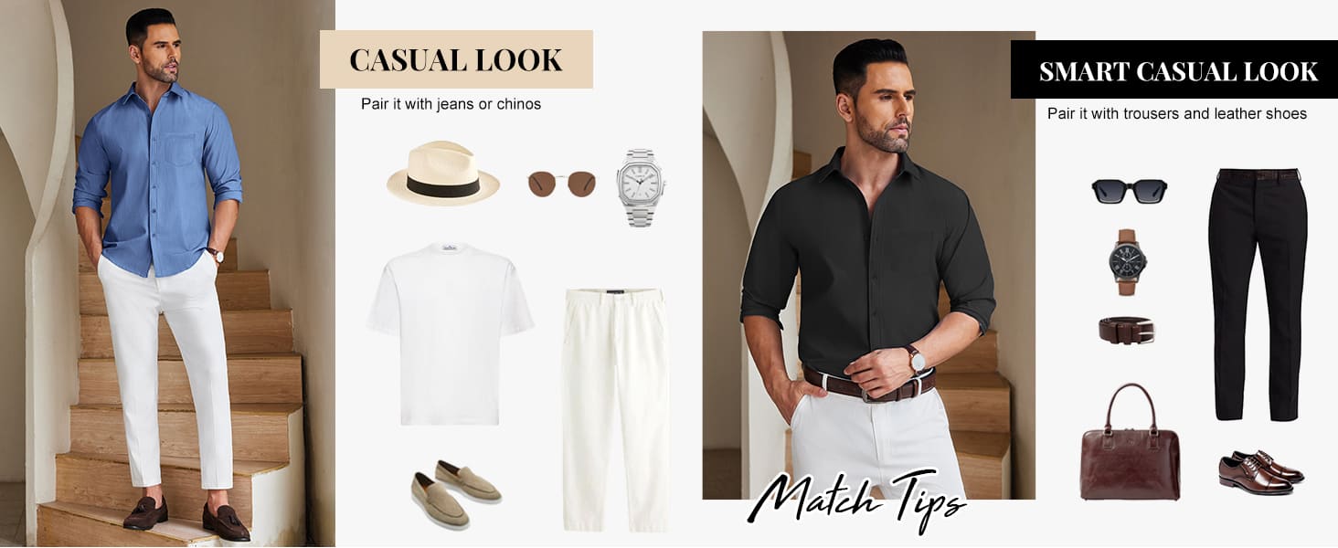 mens long sleeve button down shirts