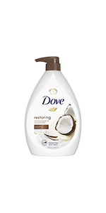 Dove Purely Pampering Body Wash Coconut Butter and Cocoa Butter, 34 oz