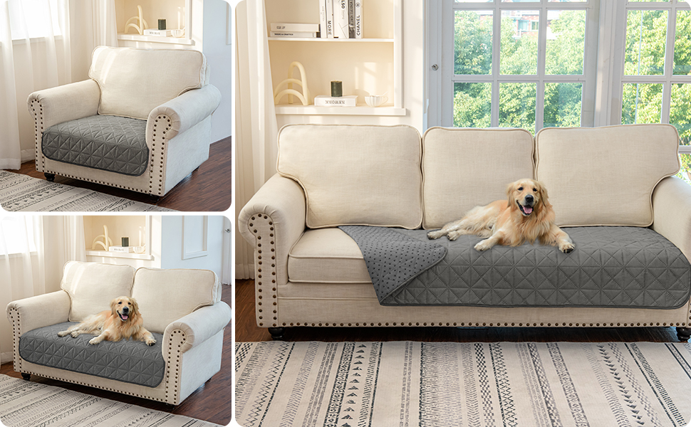 Ameritex Sofa Cover Waterproof for Seats Couch Cover for