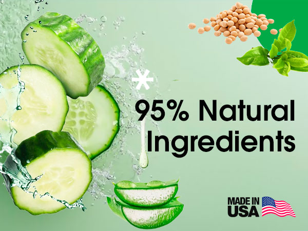 Milk with Organic Nourishing Face Wash, Gentle Makeup Remover 98.9% Natural, Vegan