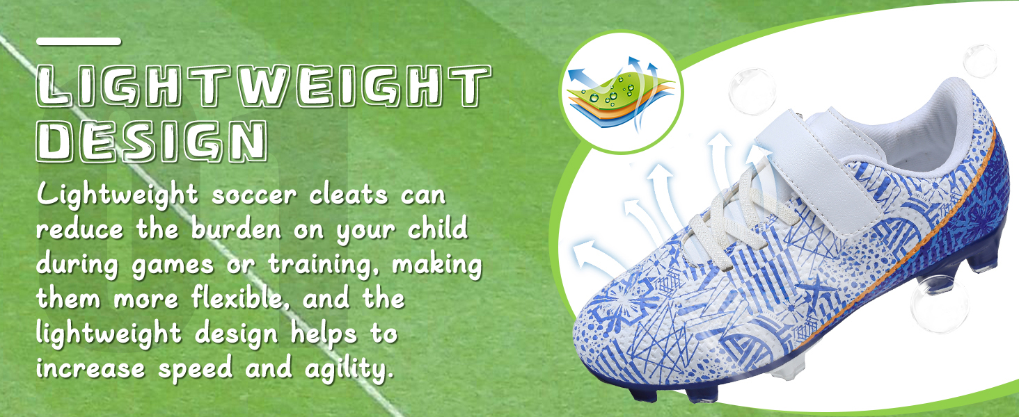 CBUSTER Kids Soccer Cleats Boys Football Cleats Girls