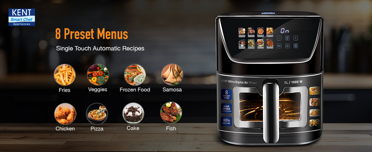KENT Ultra Digital Air Fryer 5L