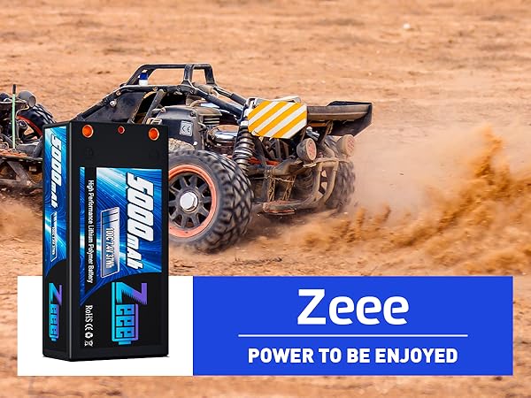 Amazon.com: Zeee 2S Shorty Lipo Battery 5000mAh 7.4V 100C