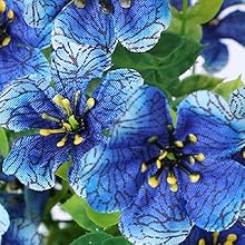 Artificial Faux Hanging Flowers Plants for Spring Outdoor Outside Decoration,