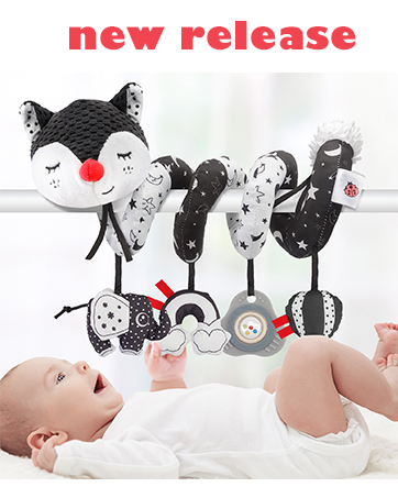 4a27d47f-4c11-431f-83bd-ec334cd4595f.__CR0,0,362,453_PT0_SX362_V1___ Spiral Pram Toys for Babies - Wrap Around Pushchair Stroller/Car Seat/Crib Sensory Toys for 0 3 6 9 12 Months Early Learning Play Bar Newborn Hanging Toy Infant Boys Girls Christmas Shower Gift