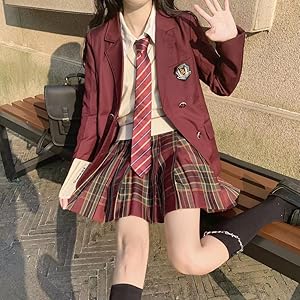 Amazon.co.jp: スクール JK制服 ブレザー コスプレ衣装 卒業式
