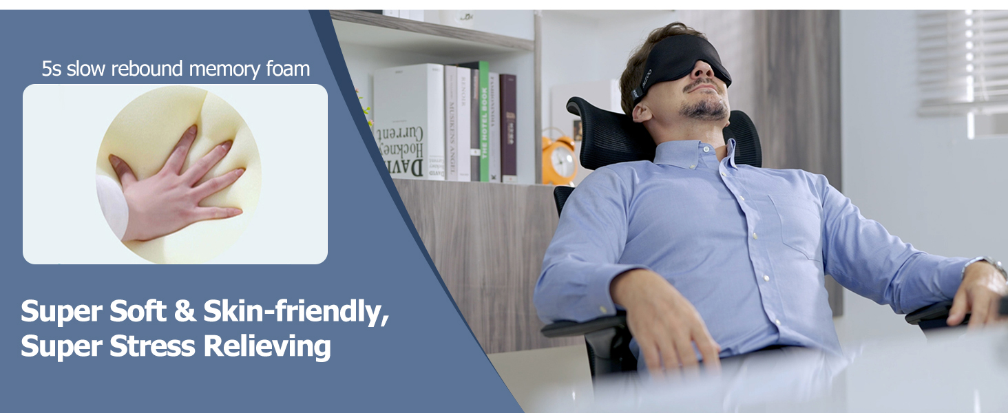 Ergonomic eye mask Zero Eye Pressure