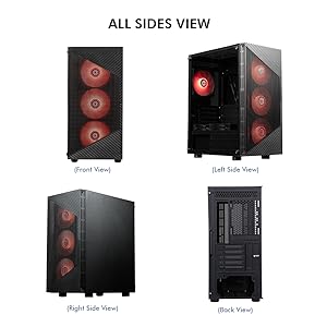 Gladius M4 ( Black ) - All Sides View