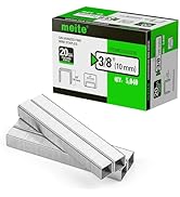 meite 20 Gauge Galvanized Upholstery Staples, 1/2-Inch (12.3 mm) Crown with 3/8-Inch Length, Heav...