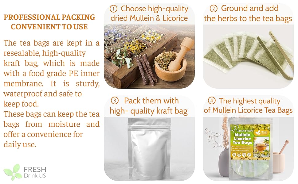 mullein licorice leaf root tea bags