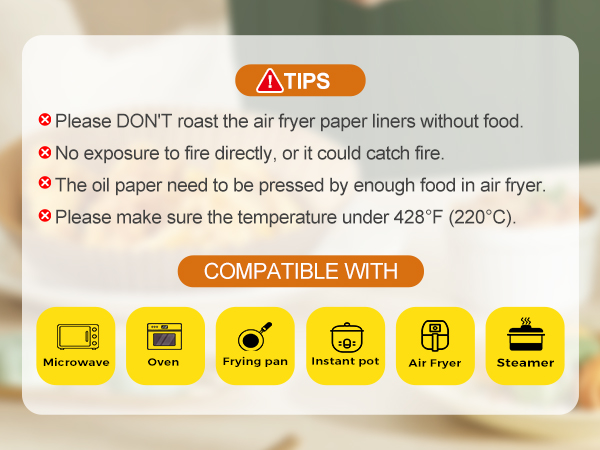 air fryer liners