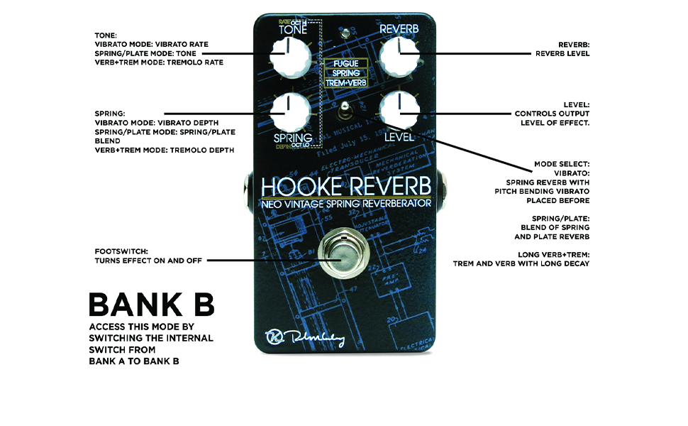 Amazon.com: Keeley Hooke Spring Reverb Tremolo and Fugue