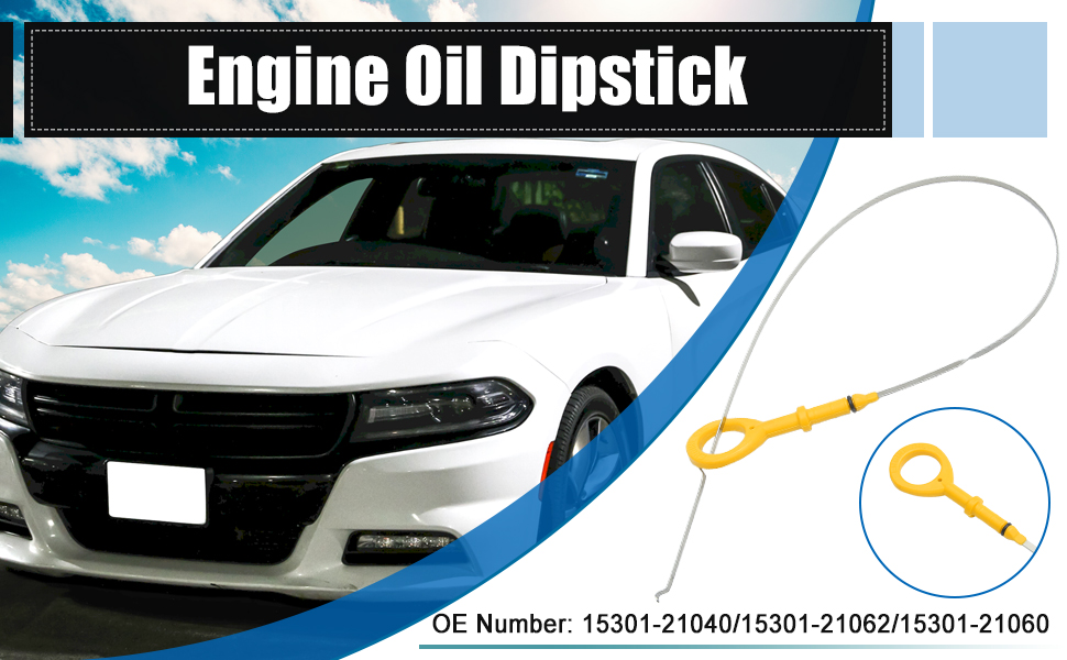 X AUTOHAUX 1 Pcs Engine Oil Dipstick Engine Oil Fluid Level