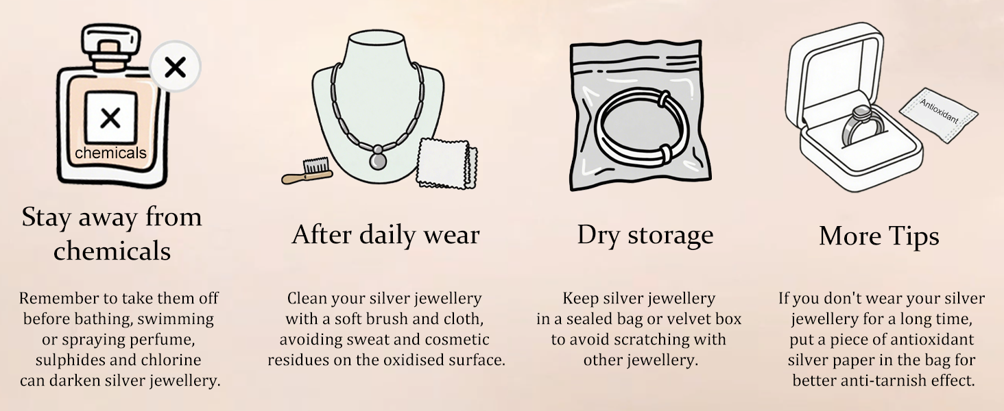 The correct way to wear, care for and store jewellery to prevent it from turning black and green
