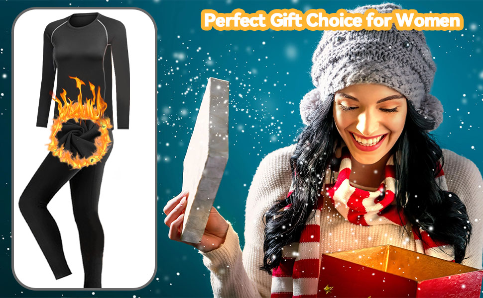 women thermal base layer set