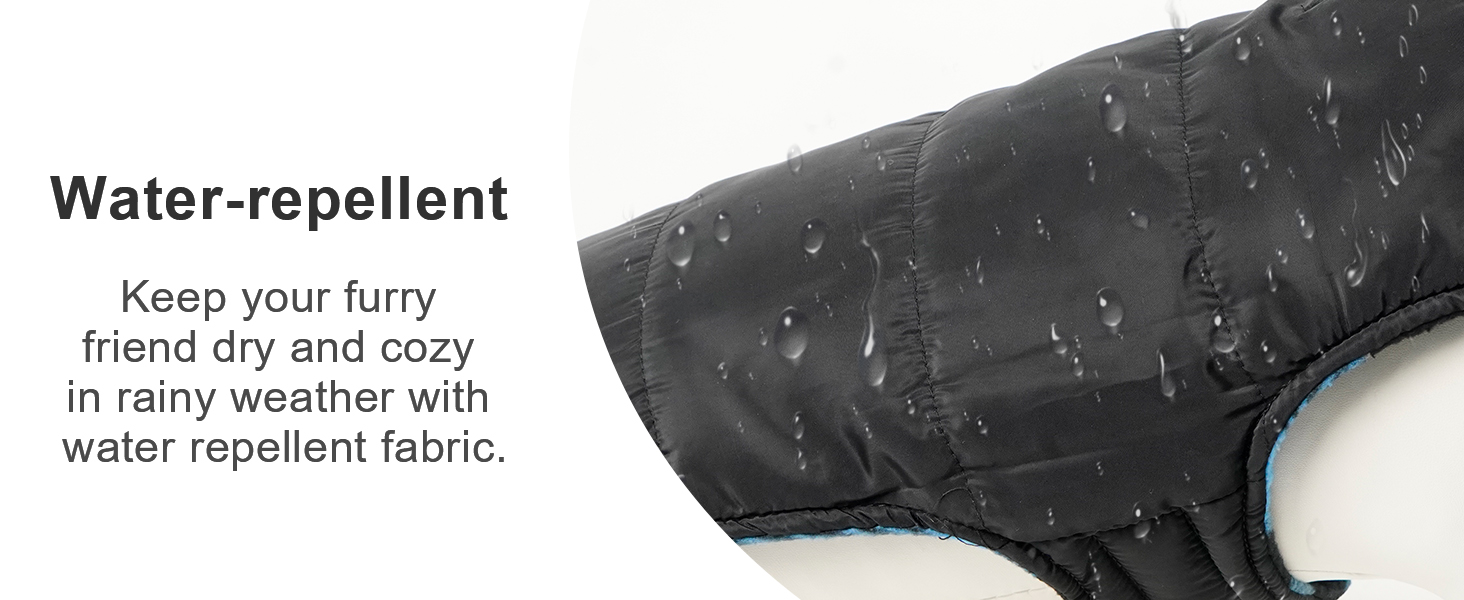 Fragralley Dog Coat, Reversible Warm Dog Winter Coats in