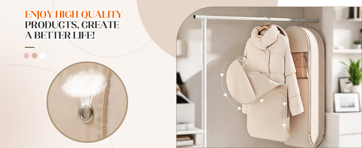 Space Saving Hanging Garment Bag