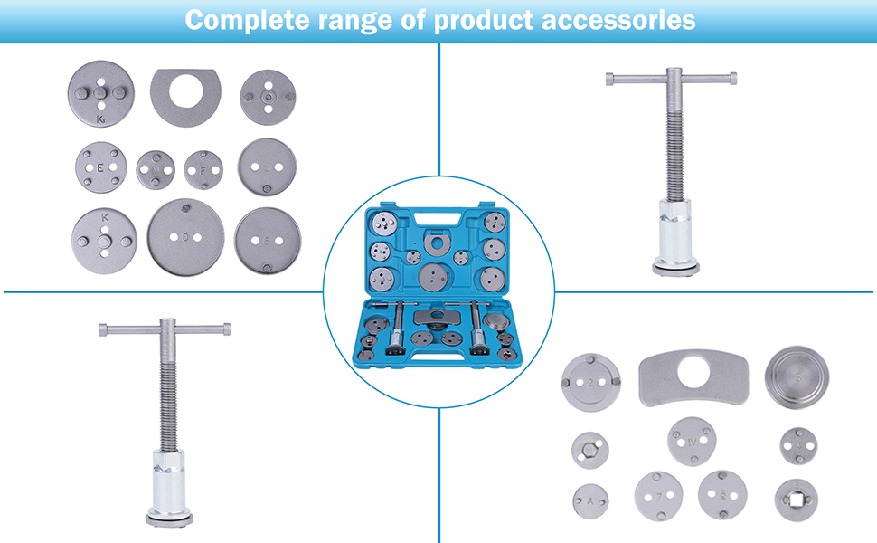 ZJERYL GULL Disc Brake Caliper Compression Tool 22pc