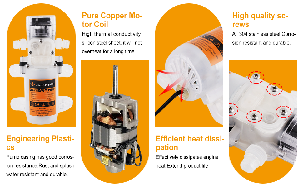 JIAWANSHUN Household Electric Wine Transfer Pump 110V Food Grade Self