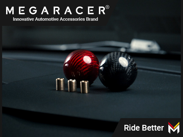 Amazon.com: Premium 100% Real Carbon Fiber Ball Shift Knob